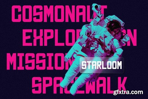 Starloom Futuristic Typeface 4E8A32A