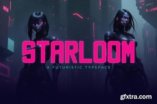 Starloom Futuristic Typeface 4E8A32A