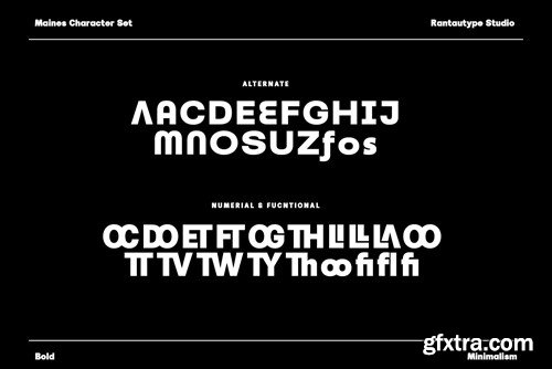 Moneis Modern Sans Typeface VM52878