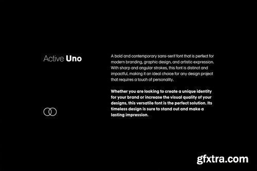 Active Uno - Modern Sans-Serif Font Family FRF9SWR