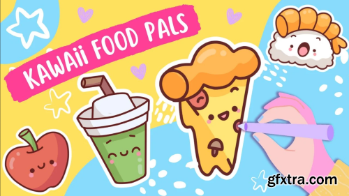 Yummy Yums: Let\'s Draw Cute Kawaii Food Pals Stickers | Procreate