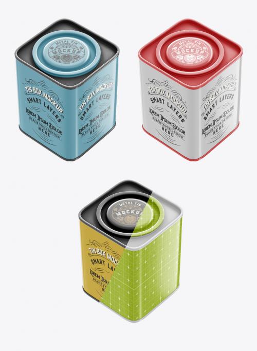 Colored Tin Mockup - 473850337