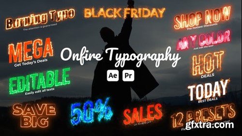 Videohive On Fire Animated Typography 51301879