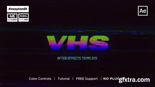 Videohive VHS Logo Reveal 51279501