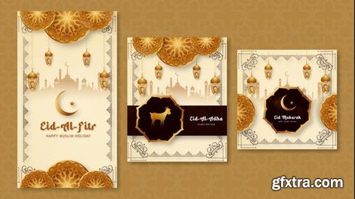 Videohive Ramadan & Eid Intro Instagram 3 in 1 51287347