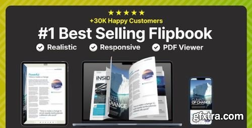 CodeCanyon - Real 3D FlipBook PDF Viewer WordPress Plugin v3.65 - 6942587 - Nulled