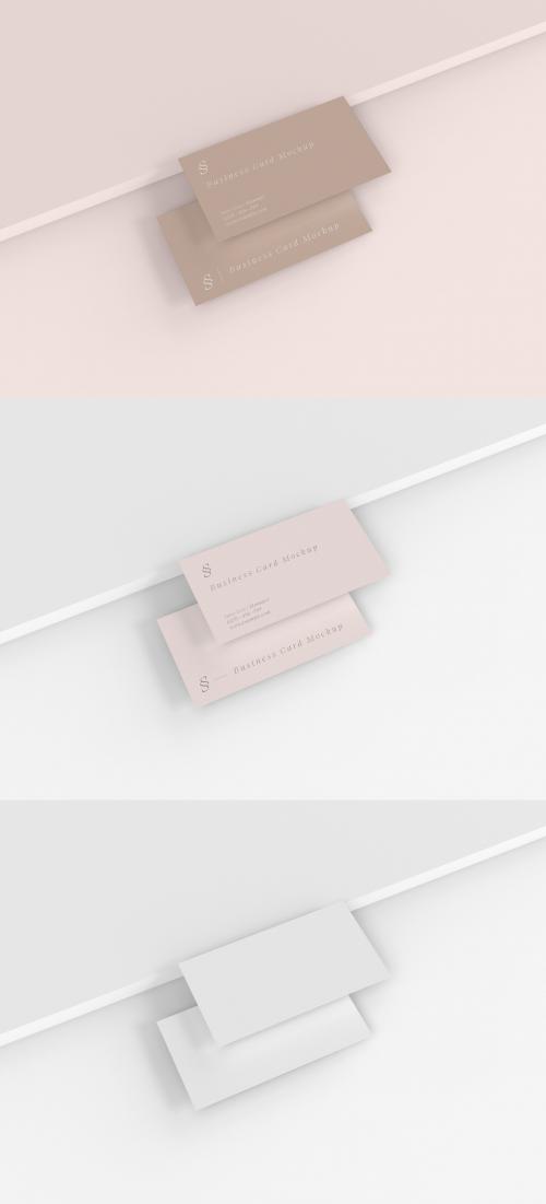 Pair of Business Cards Mockup - 474281550