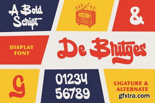 De Britges - Retro Bold Script 6LBKGYF