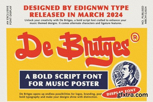 De Britges - Retro Bold Script 6LBKGYF