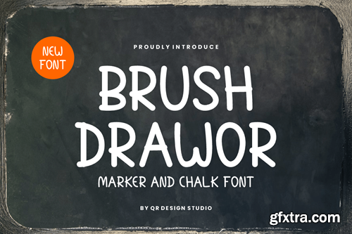 Brush Drawor - Chalk & Marker Font 8P474SE