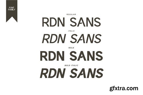 RDN Sans - Sans Serif Display Font HZA4BAW