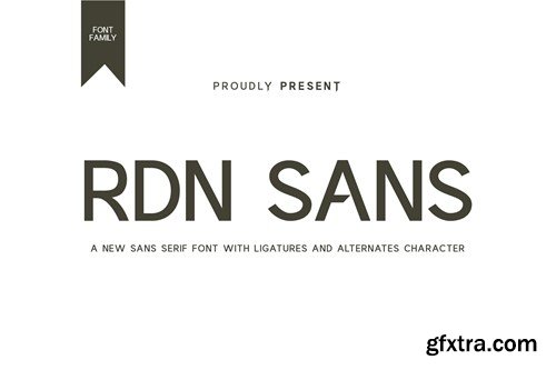 RDN Sans - Sans Serif Display Font HZA4BAW