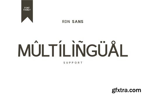 RDN Sans - Sans Serif Display Font HZA4BAW