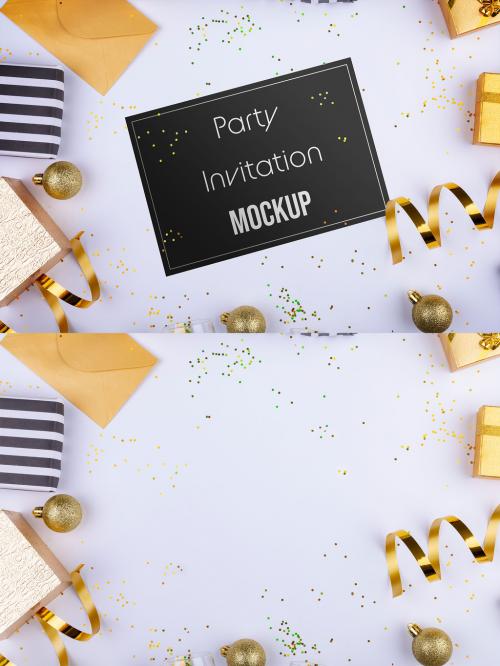 Party Invitation Mockup - 474778579