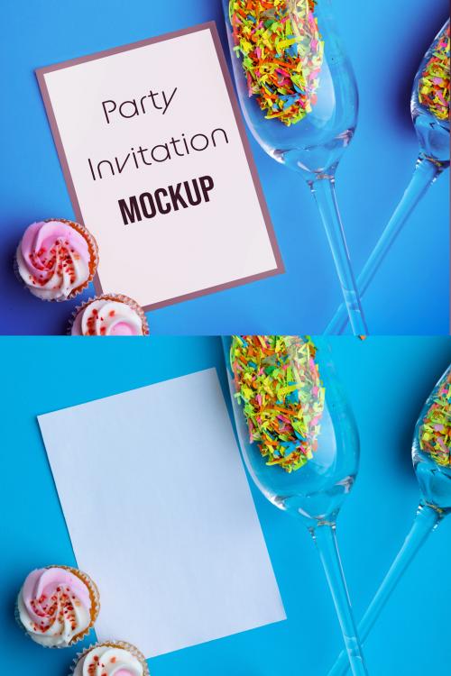 Party Invitation Mockup - 474778602