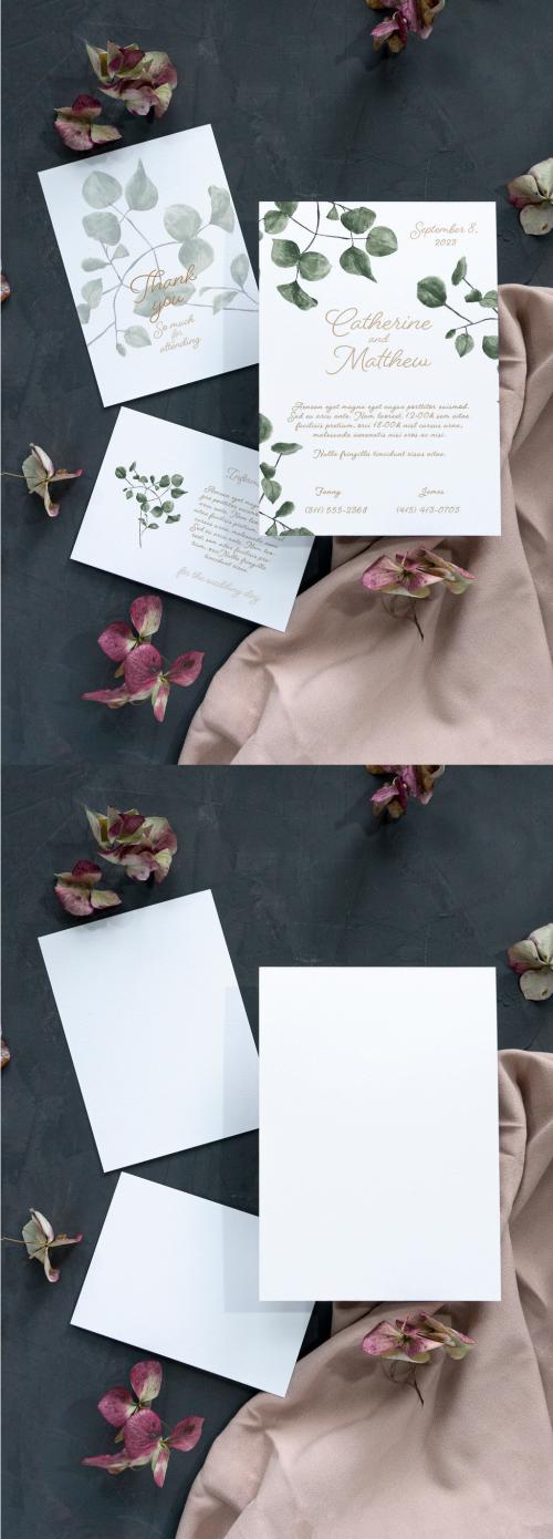 Mockup Wedding Stationery - 474779185