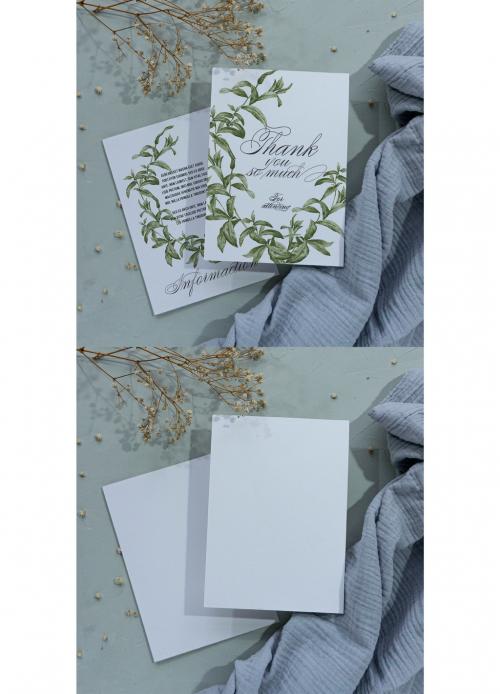 Mockup Invitation Stationery - 474779194