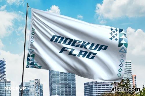 Flag Mockup Collections #7 11xPSD