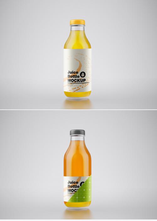 Orange Juice Bottle Mockup - 474803635