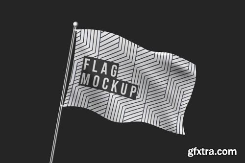 Flag Mockup Collections #9 12xPSD