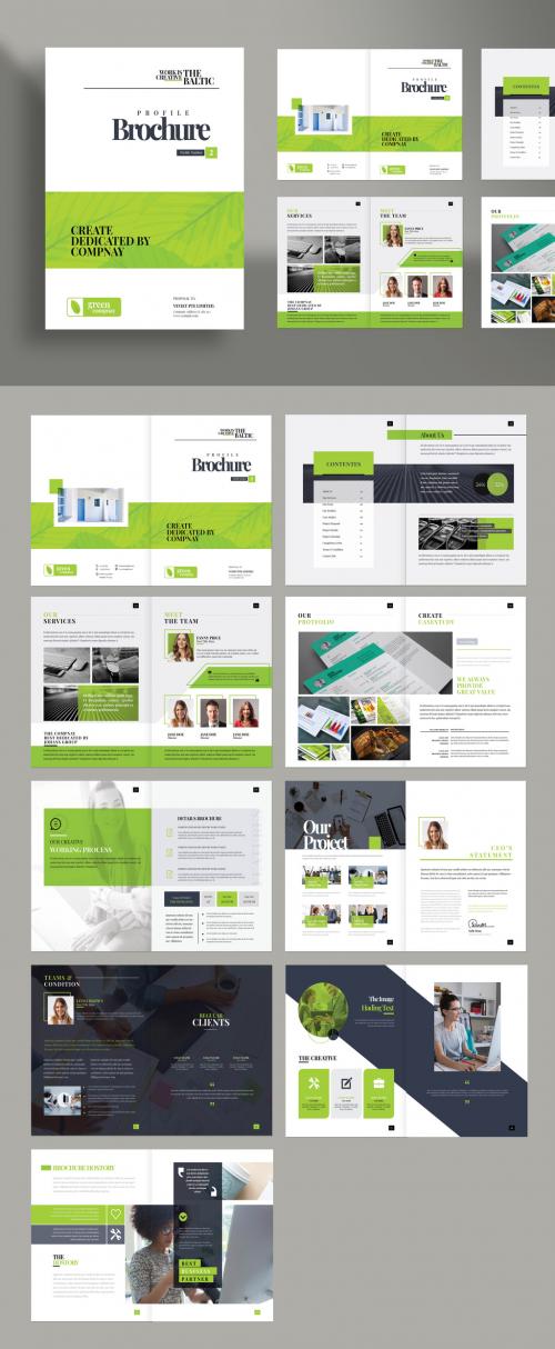 Green Company Bifold Brochure - 474978692