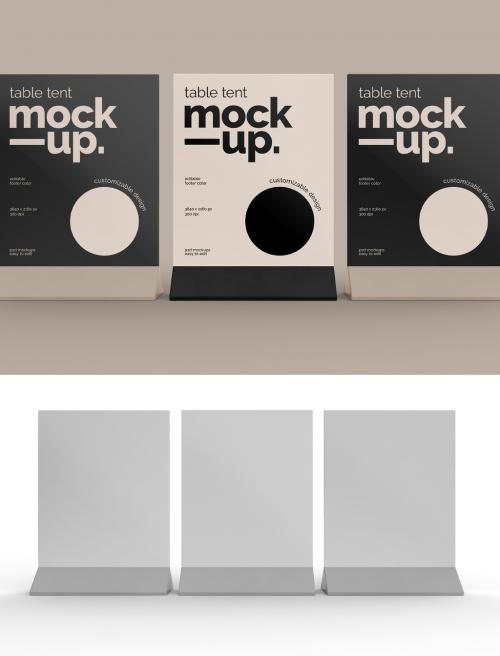 Table Tent Mockup - 475187357