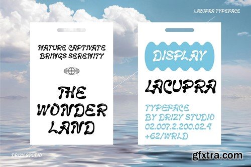 Lacupra - Liquid Bubble Display Font YCB3UQT