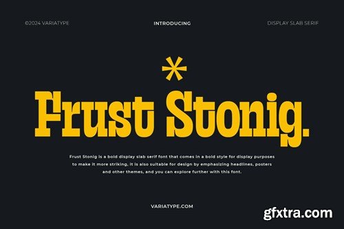 Frust Stonig - Inktrap Slab Serif JB3HM24