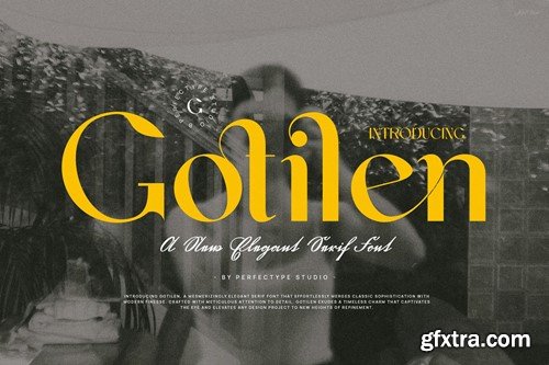 Gotilen Elegant Serif Font Typeface KDJRMPM