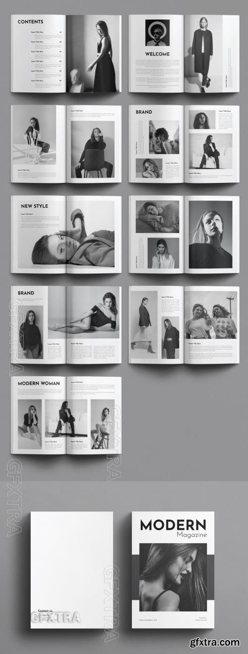 Modern Magazine Template 755490552