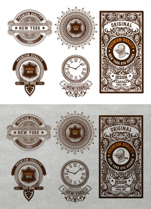 Set of 5 Logos and Badges - 476113044