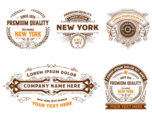 Set of 5 Logos and Badges - 476113065