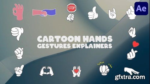 Videohive Cartoon Hands Gestures Explainers for After Effects 51289570