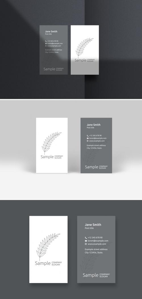 Simple Business Card Layout - 476311418