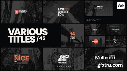 Videohive Various Titles 45 51277088