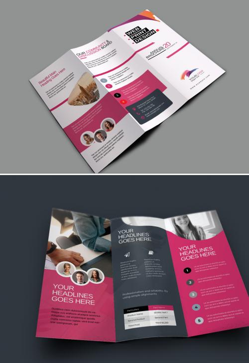 Trifold Brochure Layout - 476493387