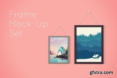 Picture Frame Mockup Collections #1 13xPSD