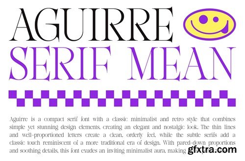 Aguirre - Serif Typeface SE5CGSC