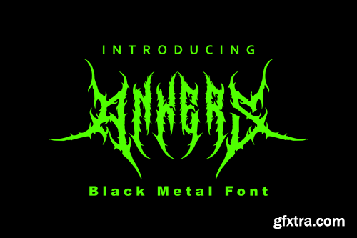 Ankers - Black Metal Font UPZZ6VN