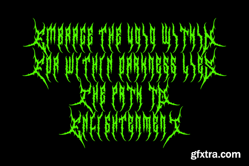 Ankers - Black Metal Font UPZZ6VN