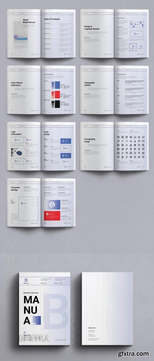 Brand Manual Template Design Layout 755487670