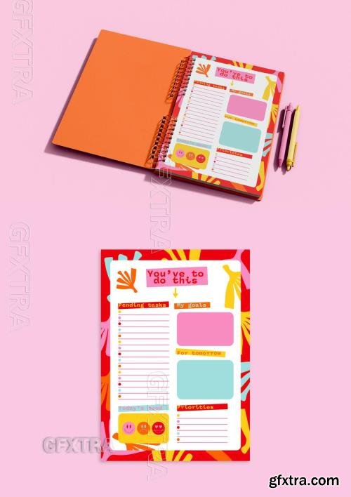 Creative Daily Planner Layout 753861763