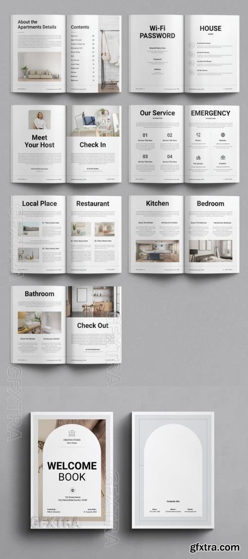 Welcome Book Layout Design Template 757185854