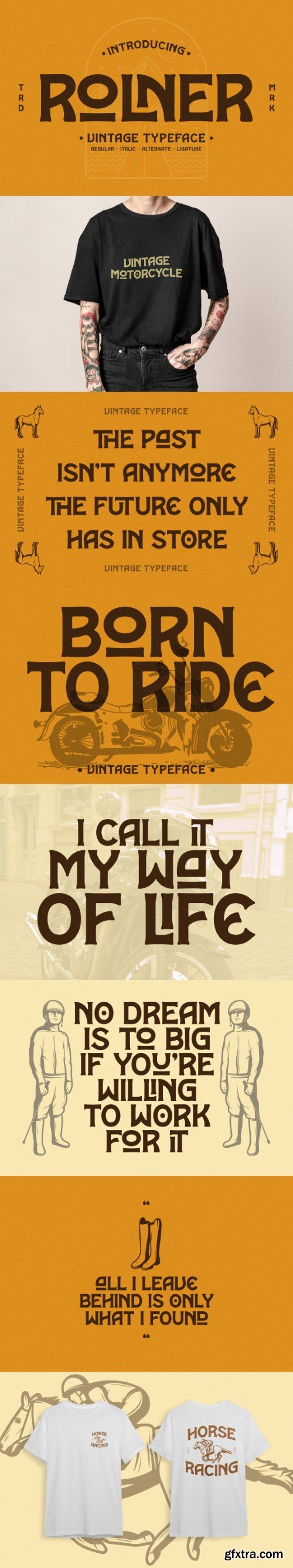 Rolner Vintage Typeface Font