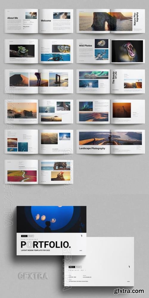 Photography Portfolio Layout Design Template Landscape 757185190