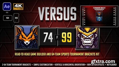 Videohive VERSUS Head-to-Head Team Matchups & Sports Tournament Bracket Kit 51363794