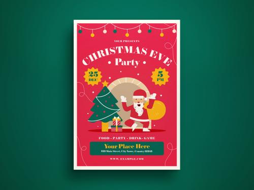 Christmas Eve Party Flyer - 478192493