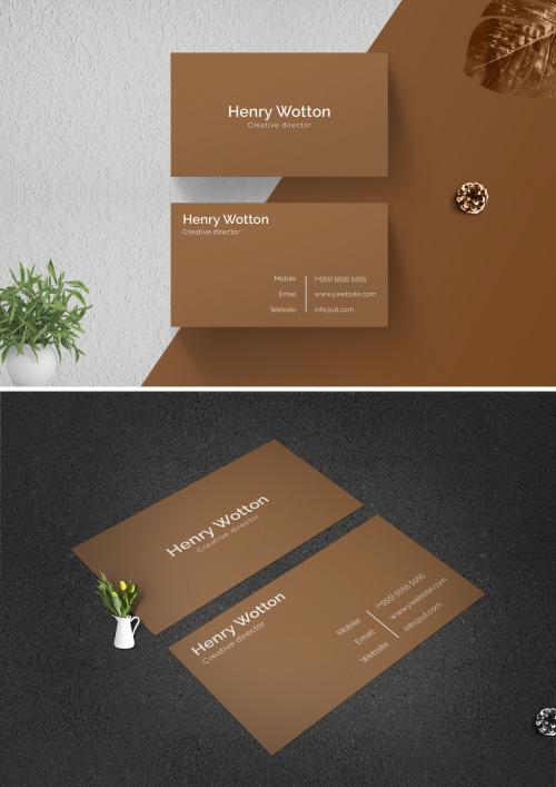 Simple Business Card Layout - 478192563