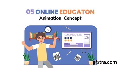 Videohive Online Education Concept Animation Scene 51342116