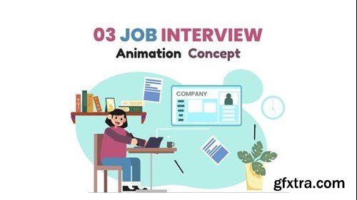 Videohive Job Interview Animation Scene 51342071